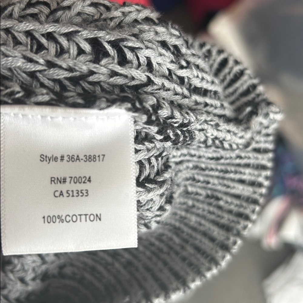 Bobi Black Women’s Knit Sweater COZY 100% COTTON SWEATER Size XS - Picture 11 of 11